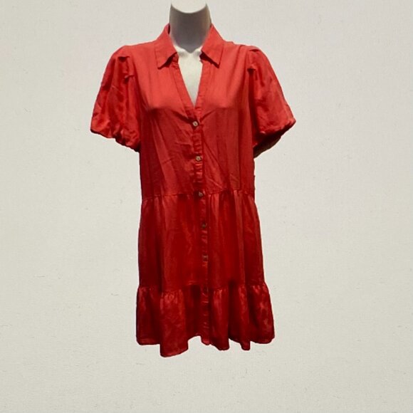 ELAN BUTTON FRONT SHIRT MINI DRESS NWT SM - Picture 5 of 6